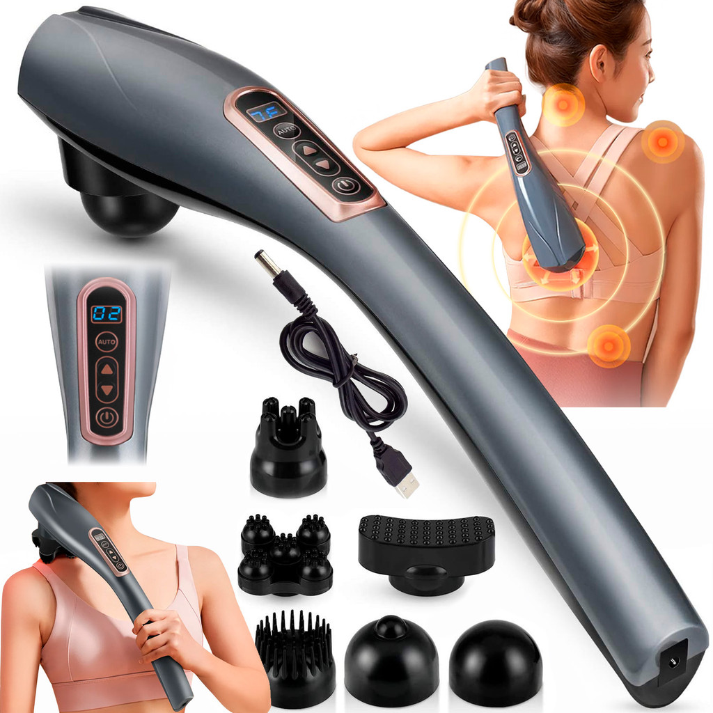 Massageador Corporal Alta Frequência Alívio da Dor Relaxamento Miofascial Profissional 6 em 1
