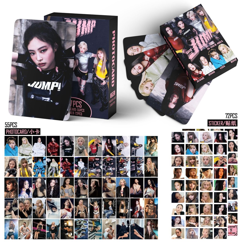 KPOP 127 Pçs/Caixa BLACKPINK Photocards JUMP LOMO Cartão Coleção