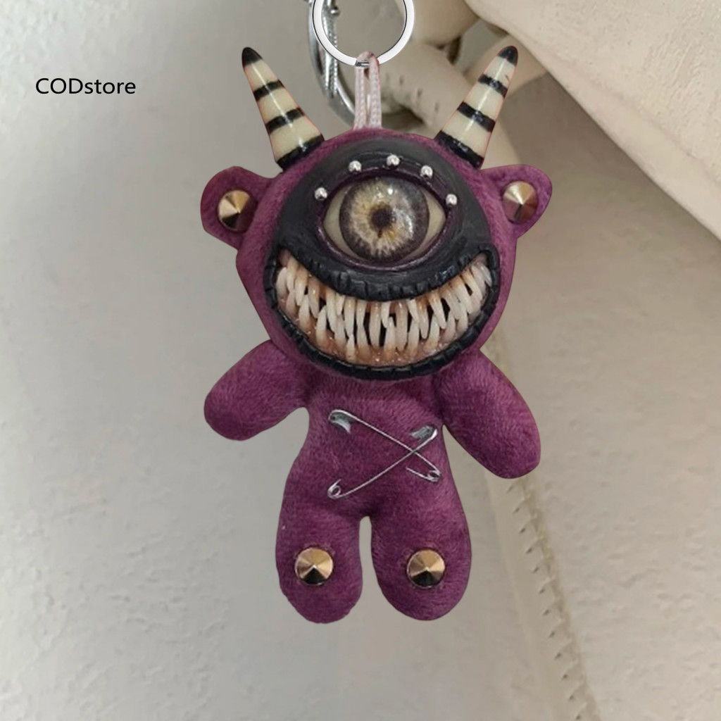 Gothic Horror Keychain Handcrafted Creepy Doll Unique Punk Rock ...