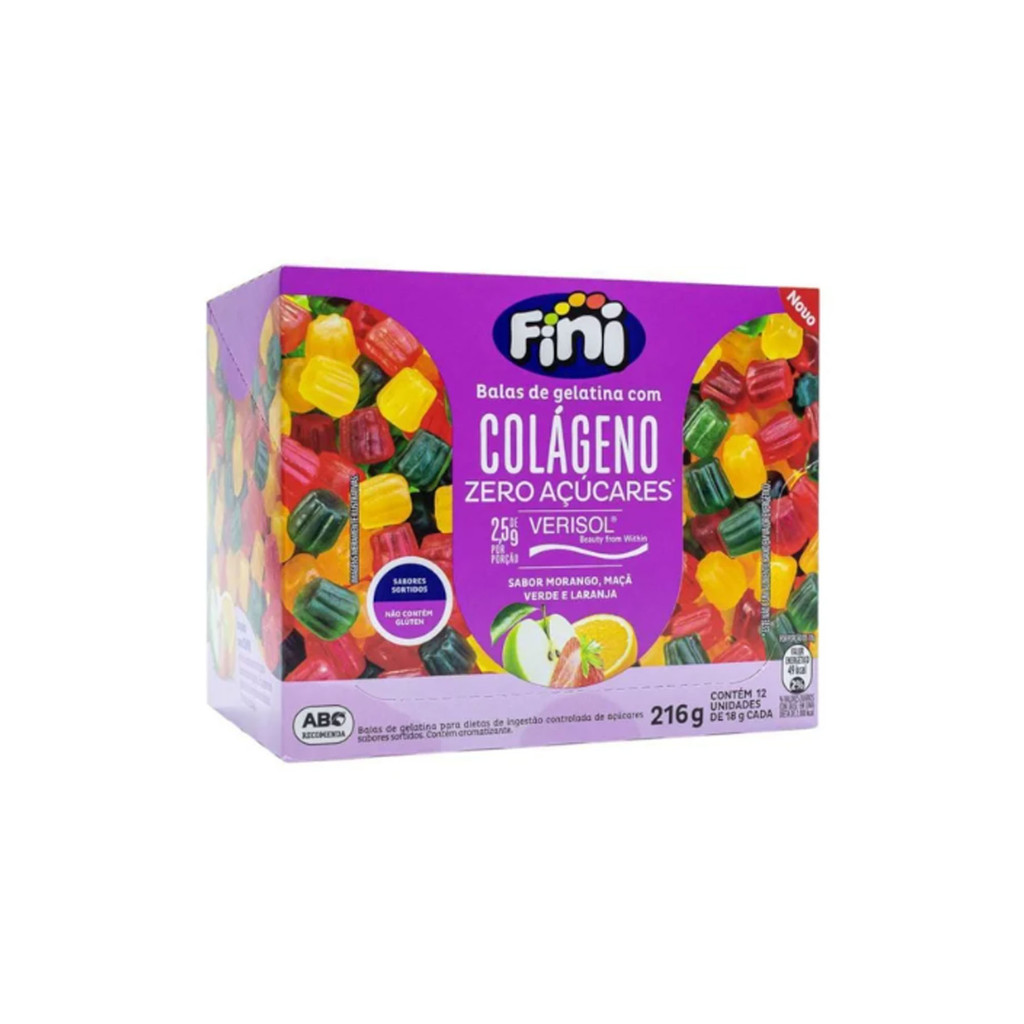 Fini Balas com Colageno 18gr Display com 12 Und. | Shopee Brasil