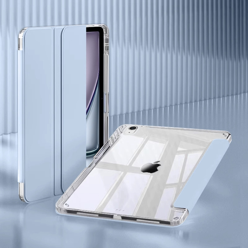 Capa Acrílica Transparente para iPad 5/6/7/8/9/10/11 Air M2/M3 com