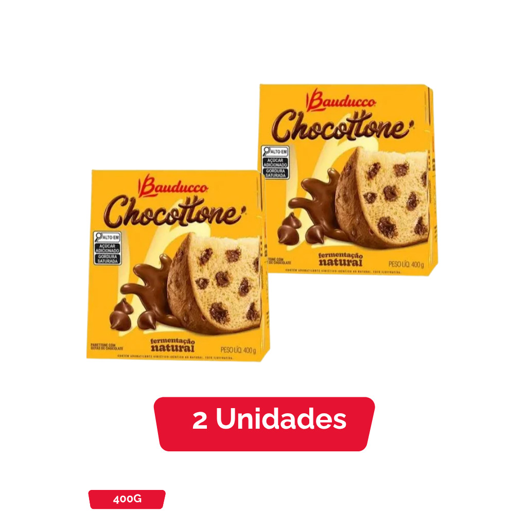 Kit Chocottone Bauducco - 2 Unidades de 400G | Shopee Brasil