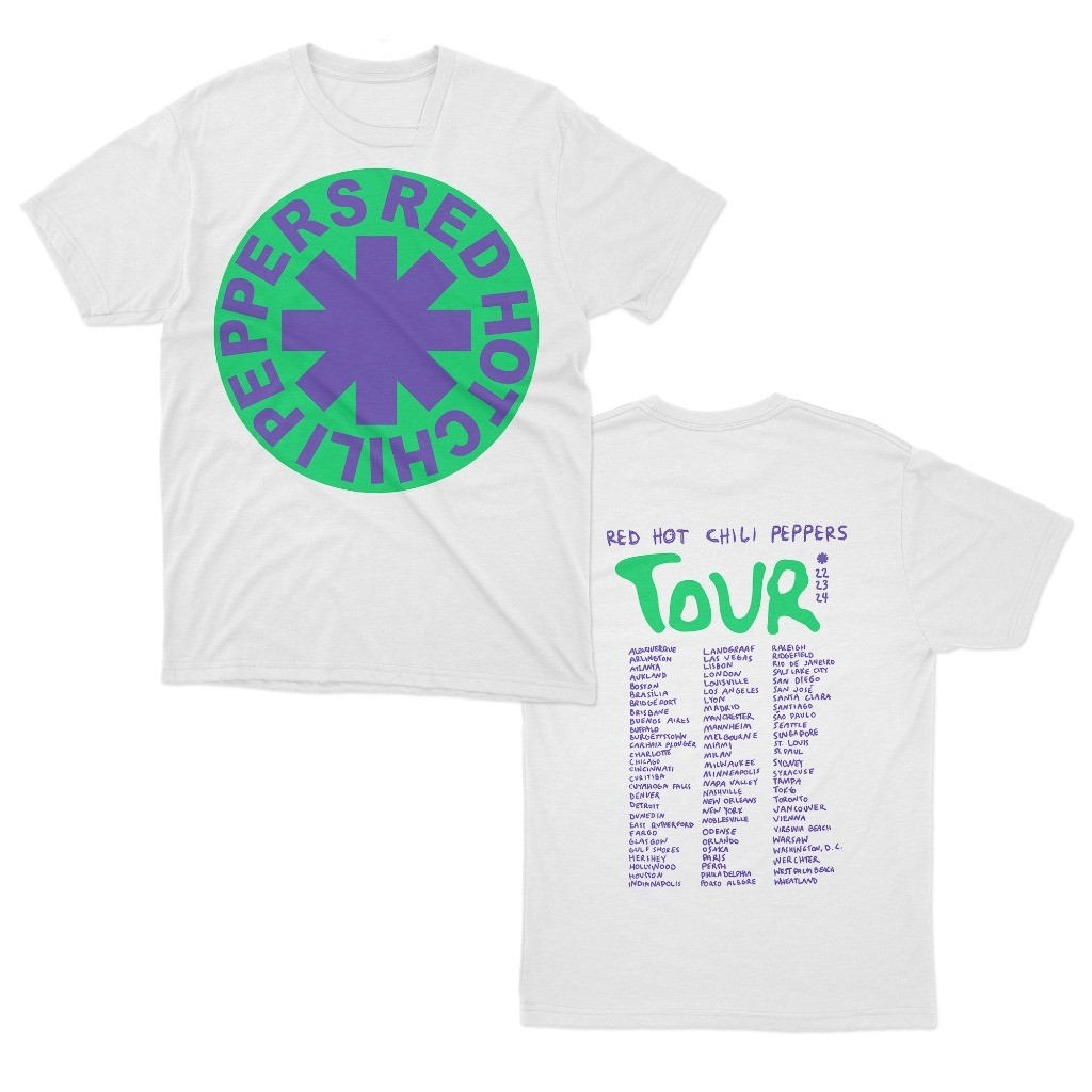 RED HOT CHILI PEPPERS Tシャツ 2024 RED HOT CHILI PEPPERS Tシャツ 2024 Classic Tour Tee 2024 - Blue