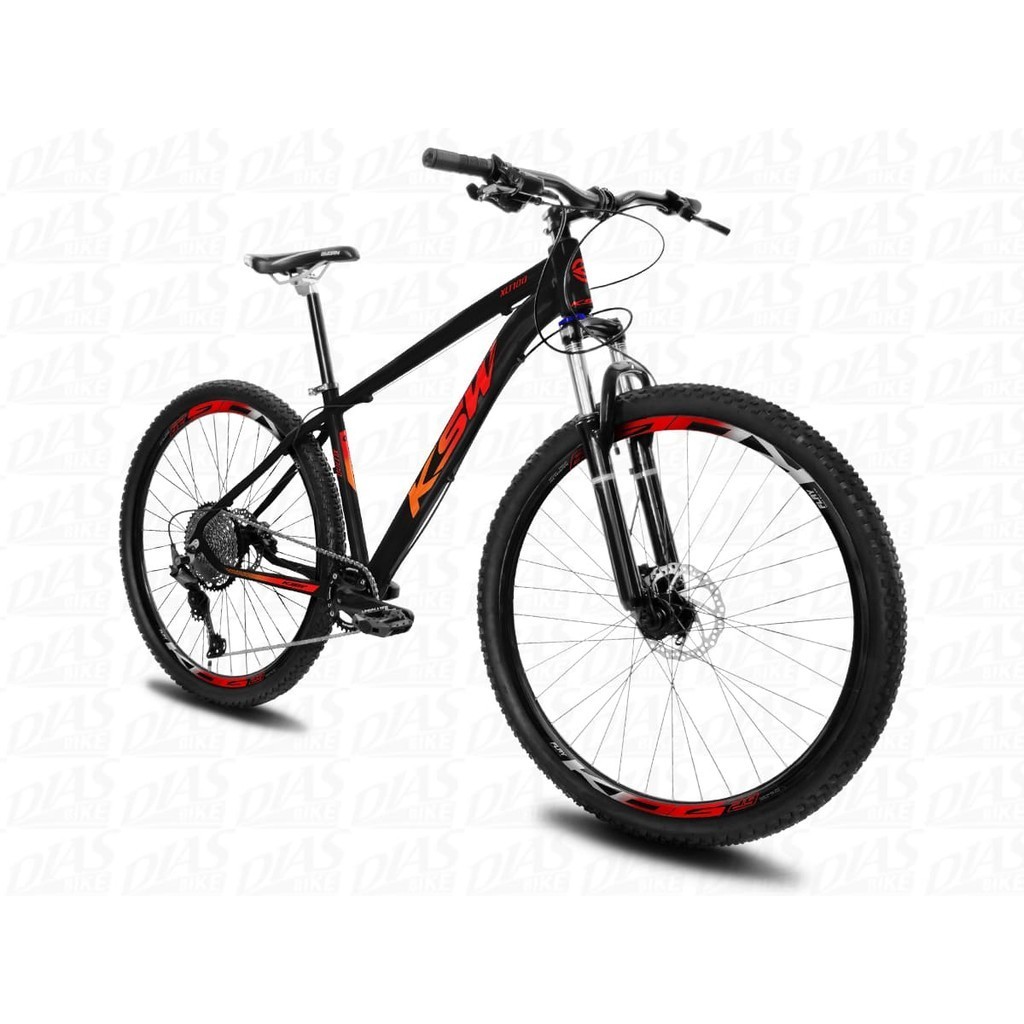 Bicicleta Aro 29 KSW XLT100 12 Velocidades Com Transmissão