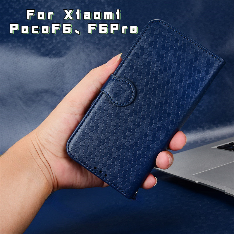 Para Xiaomi POCO F6 Pro 5G Luxo Suave Carteira Magnética Caso De Livro POCOF6 F6Pro 5G Telefone Móvel flip Capa Protetor