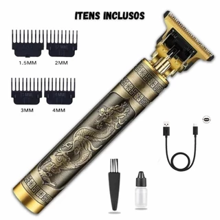 Máquina De Cortar Cabelo Para Barba Masculina Designer Aleatório Elétrico Profissiona Top