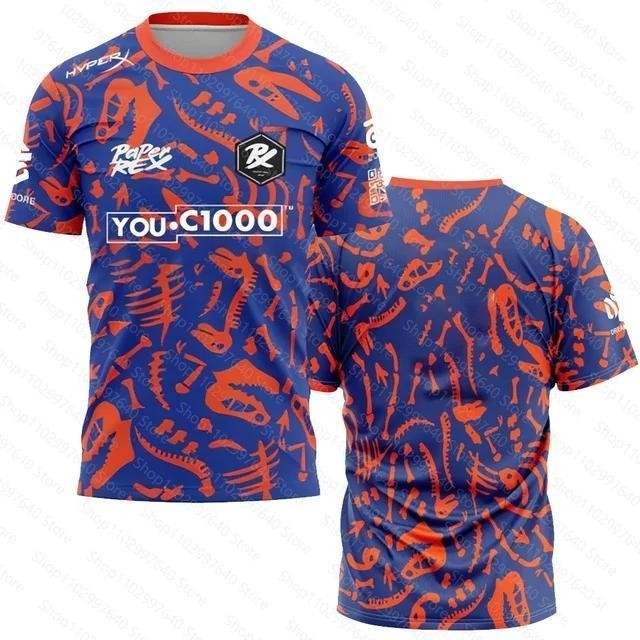 PRX Combinação Oficial Jersey 2024/25 Modo Noturno . Papier Rex Uniformes  Esports VALORANT Tshirt 3D Impresso Sublimação De Calor Total Tops ...