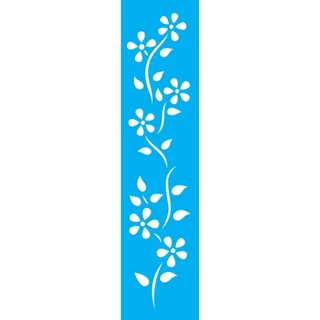 Stencil Opa 6 X 30 cm - Ramo Margaridas - 799 em Oferta na Shopee