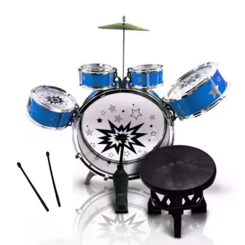 Bateria Brinquedo Infantil Criança Mini Instrumento Musical Completa ...