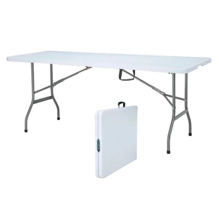 Mesa Dobrável Robust Resistente 1,80m Ntk Fácil De Armazenar 1,80m x 70cm x 74cm em Oferta na Shopee