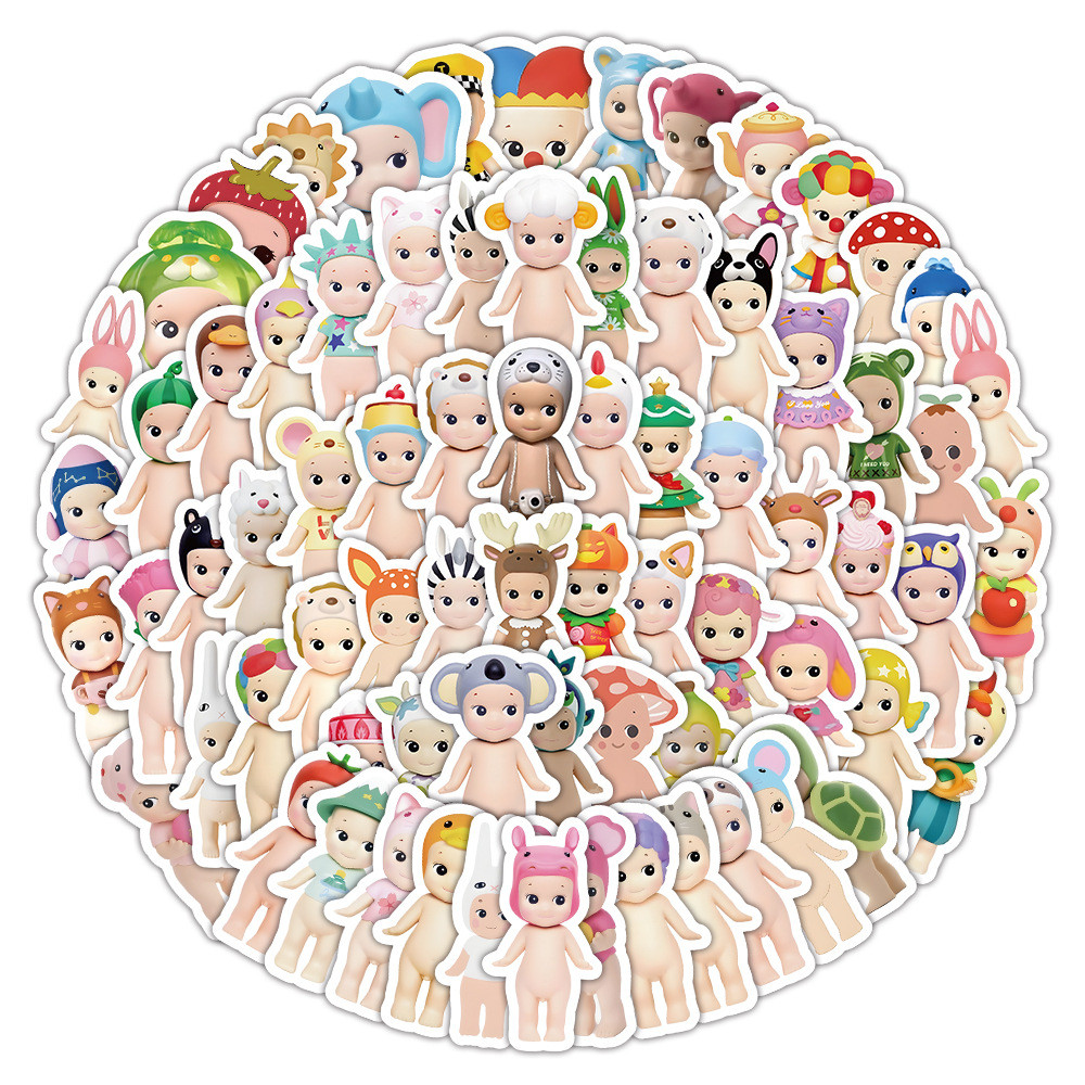 Steve 100pcs Sonny Angel Autocolantes De Desenho Animado Decoração De Cadernos