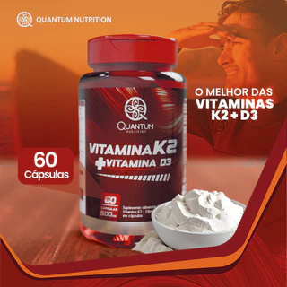 Vitamina K2 + Vitamina D3 60 Cápsulas 500mg Quantum Nutrition