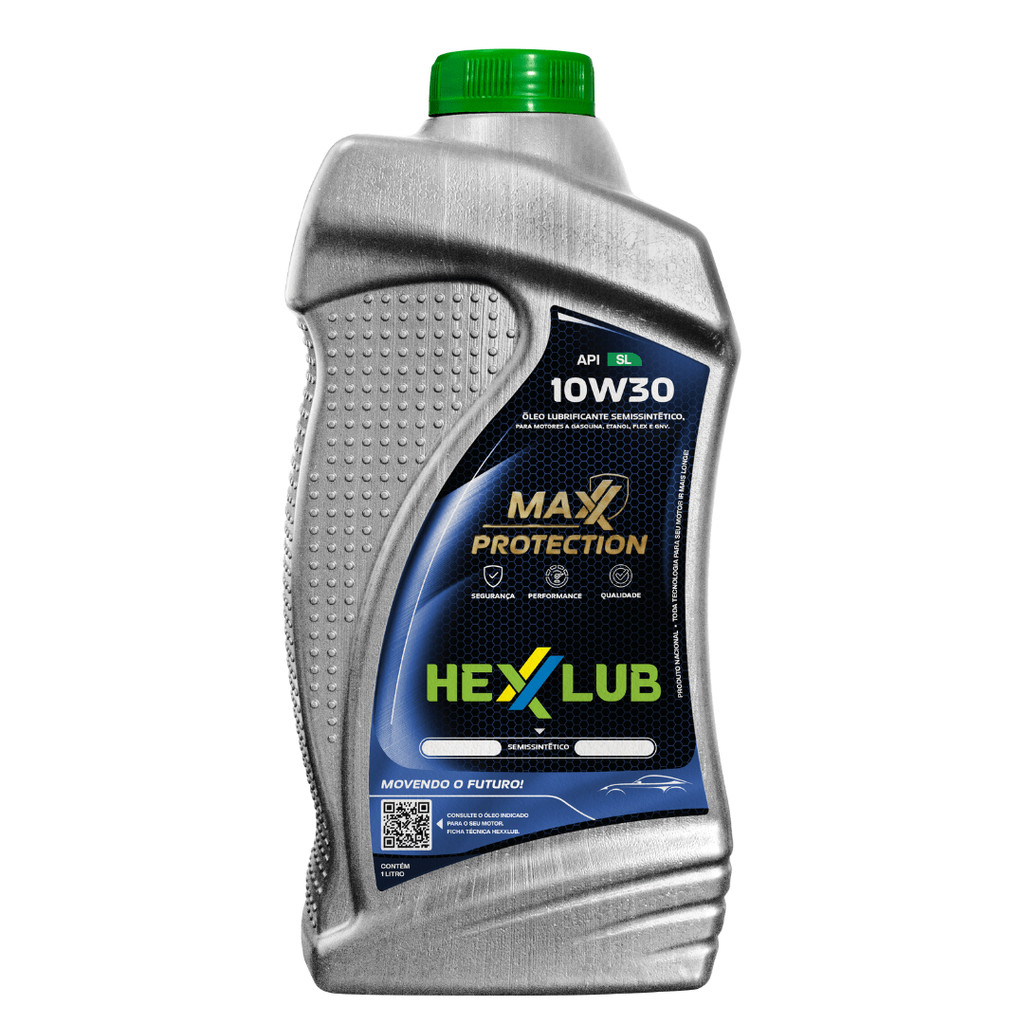 OLEO MOTO HEXXLUB 4T 10W30 SL SEMI SINTÉTICO 1L