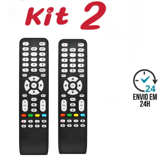 Kit 2 O controle remoto se adapta a todos os modelos de TV LCD/LED em Oferta na Shopee