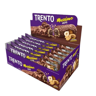 Chocolate Trento Massimo Nuts Com 15 Unidades De 25g