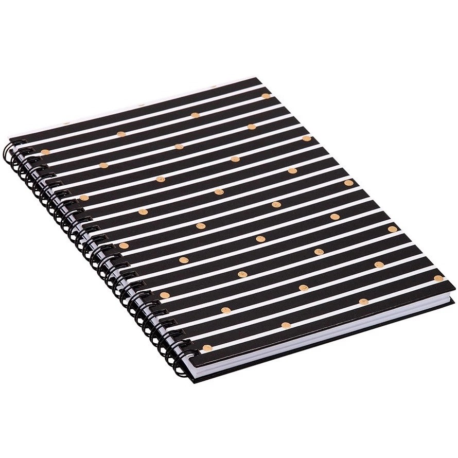 Caderno Pautado Capa Dura Black 15x21 80 fls BRW