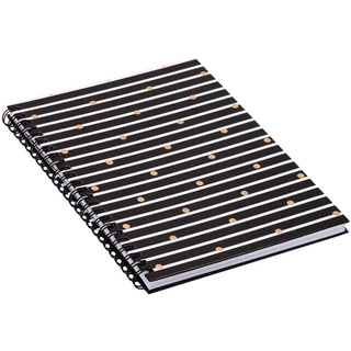 Caderno Pautado Capa Dura Black 15x21 80 fls BRW
