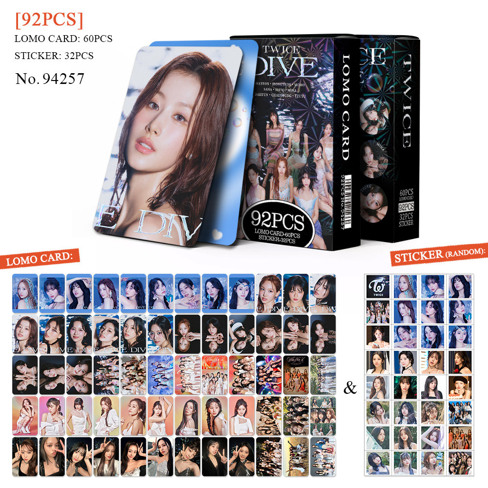 KPOP 92 Pçs/Caixa TWICE Photocard STRATEGY Mergulho 13o Mini Com