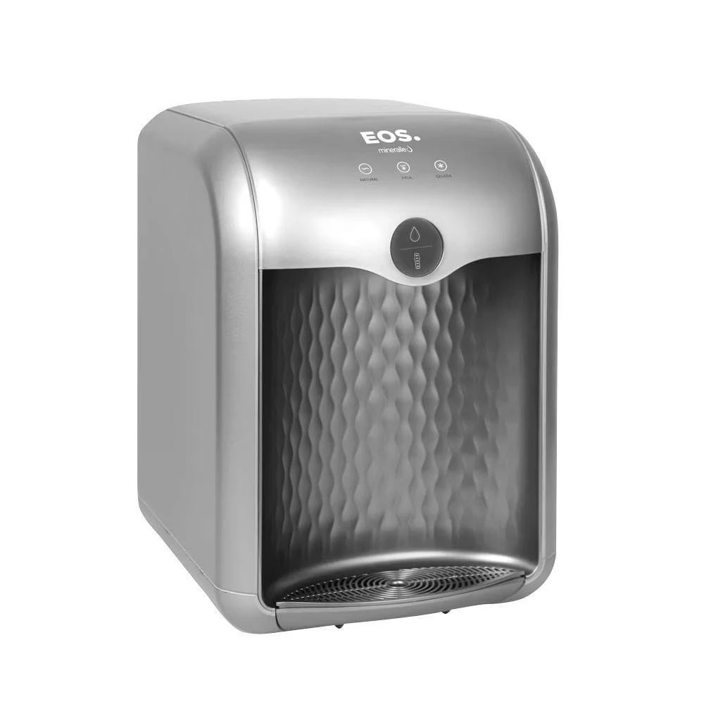 Bebedouro Purificador De Água Eletrônico 3 Temperaturas Mineralle Epe01s Prata Bivolt Eos Bivolt