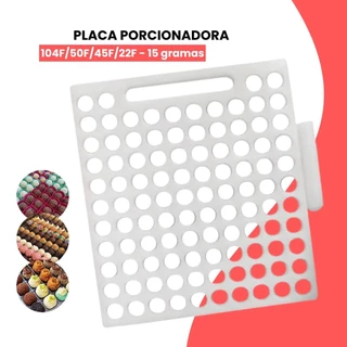 Placa Porcionadora De Doces Dosadora 15 Gramas Brigadeiro Confeitaria 104F 50F 45F 22F