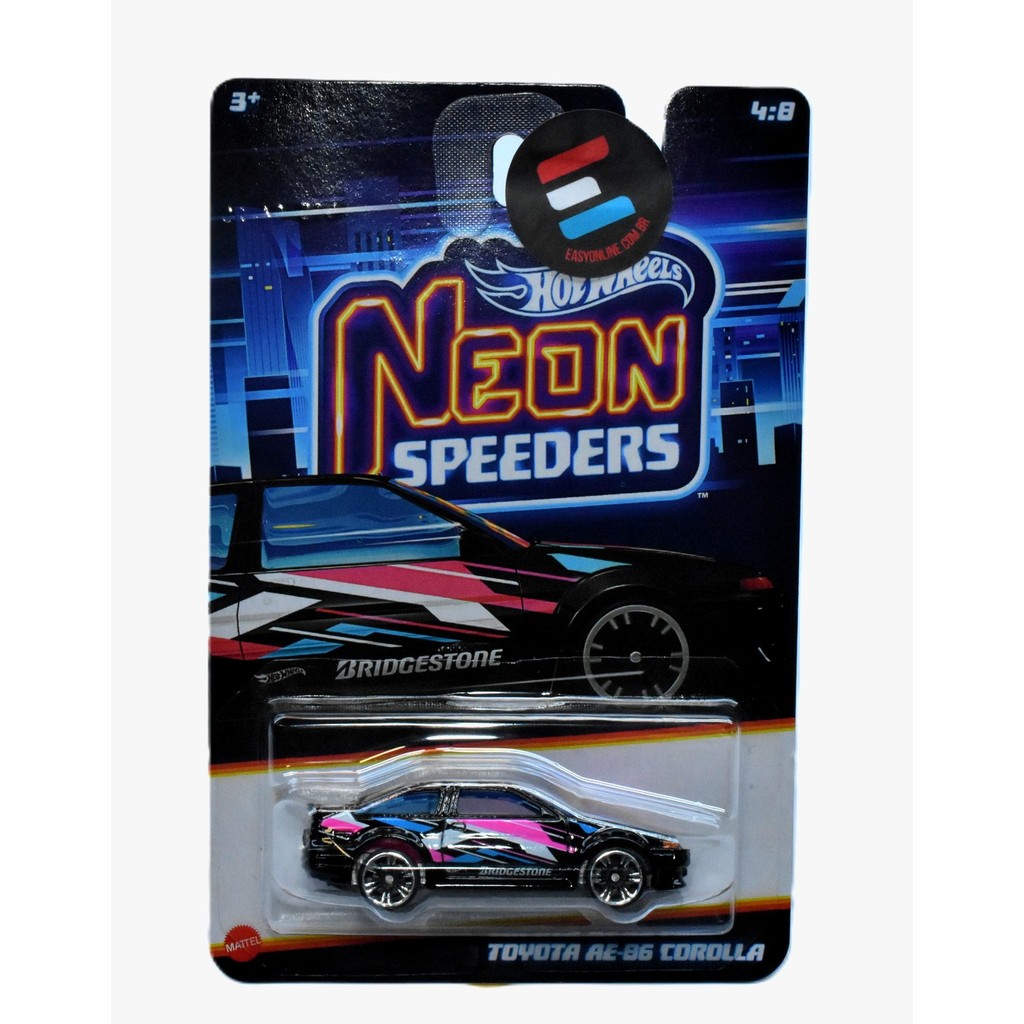 Hot Wheels 1:64 Toyota AE86 Corolla Neon Speeders 2025 - Édition 4/8 - Multicolore