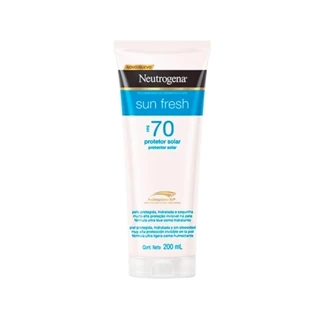 Neutrogena Sun Fresh Protetor Solar Corporal Fps 70 200ml em Oferta na Shopee