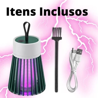 Lâmpada Elétrica 1200 mAh Mata Mosquitos Com Luz UV Usb Recarregável Armadilha Para Insetos