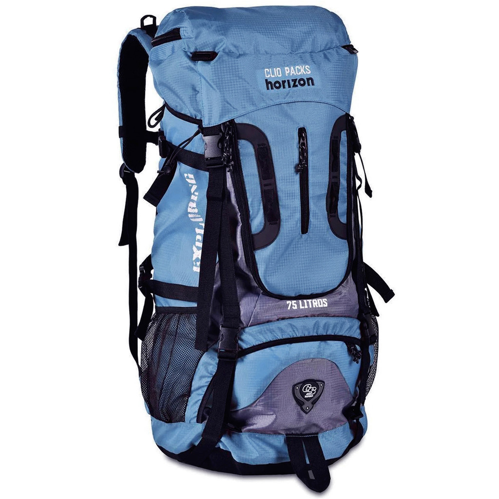 mochila camping 75 litros clio mc3327 reforçada trilhas | Shopee