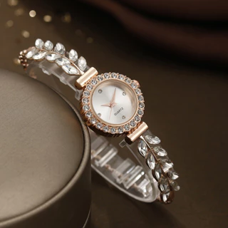 Uma versão coreana Ladies Full Diamond Elegant All-Match Trendy Wrist Watch Relógio de Quartzo