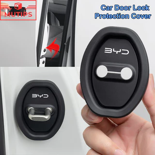 4Pcs/Set BYD Carro Tampa Da Fechadura Porta De Silicone Choque Do Almofada De Proteção Para Dolphin Plus Mini Seal Yuan Song HAN TAN Atto 3