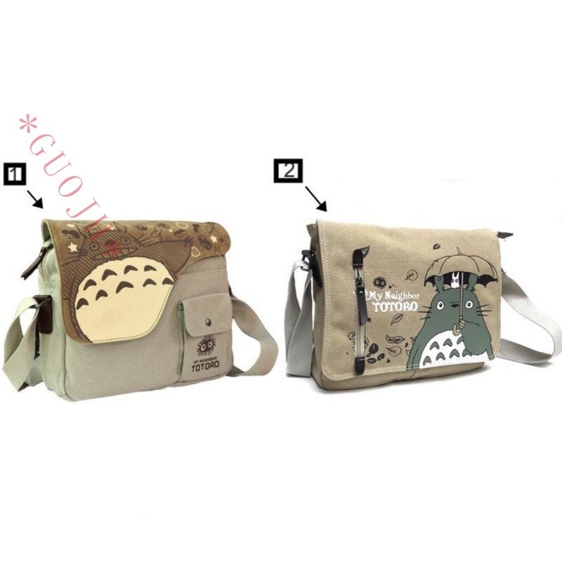GUOJH Bolsa Tiracolo Anime Vizinho Totoro Mochila Transversal Lona