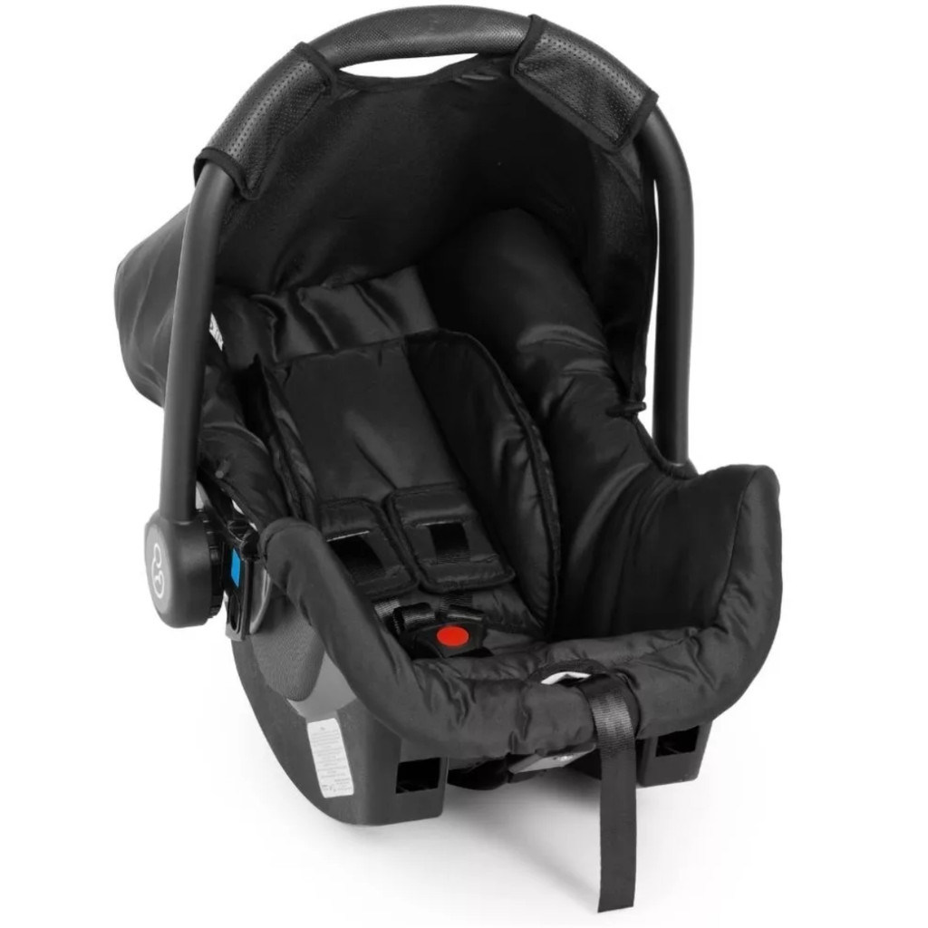 KIT CARRINHO NAPOLI TRIO PRETO COBRE 1447PTC GALZERANO COM BEBÊ