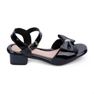 Sandália Infantil Menina Fashion Verniz Laço Strass Brilho Da moda