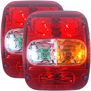 Par Lanterna Traseira Caminhão Ford Cargo Jeep Troller VW Marmitao worker Bivolt em Oferta na Shopee