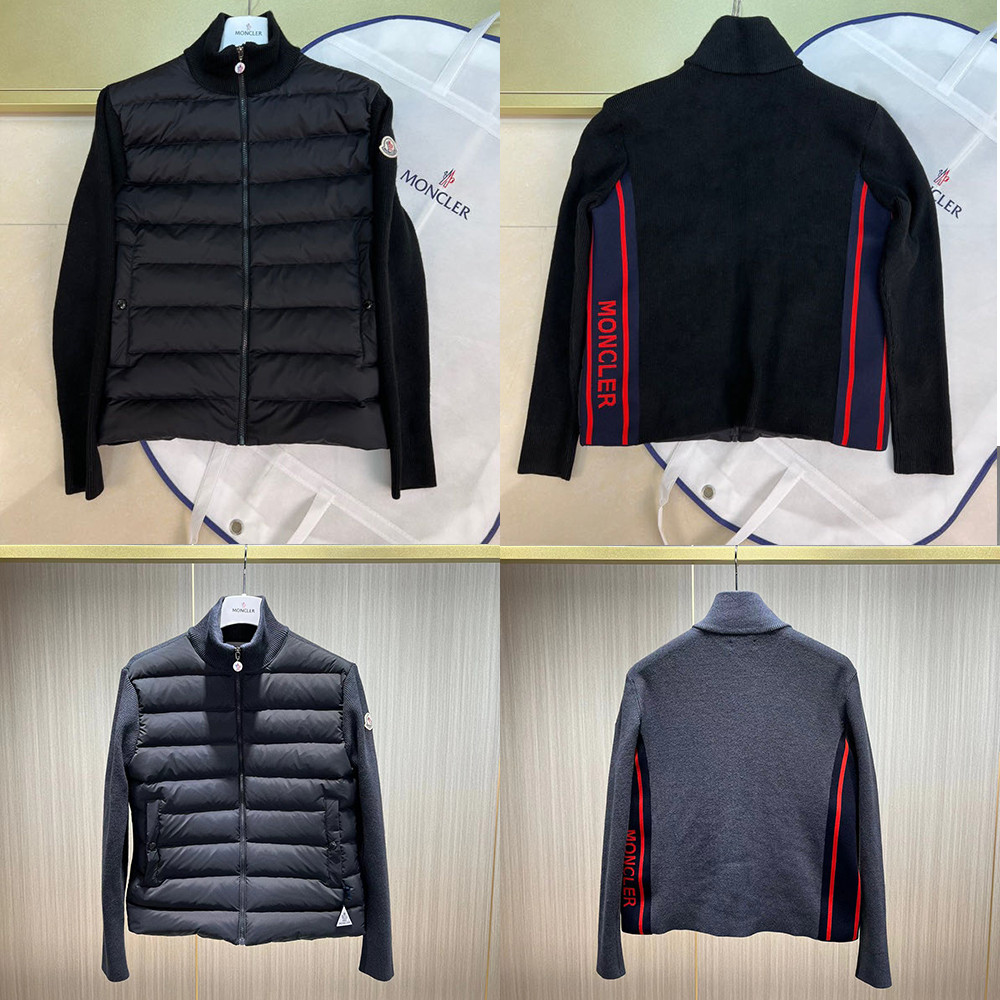 Colarinho de malha com zíper no outono no inverno Colarinho de malha com zíper no inverno Camisola masculina com camisola para baixo Moda Casual