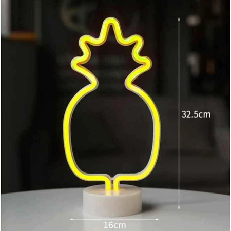 Luminaria Led Neon Abacaxi Abajur Decoração Quarto Festa