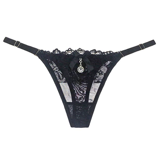 Tanga de pingente de luxo requintado feminino T-calça de tamanho ajustável sexy sedução de cintura baixa calcinha sexy