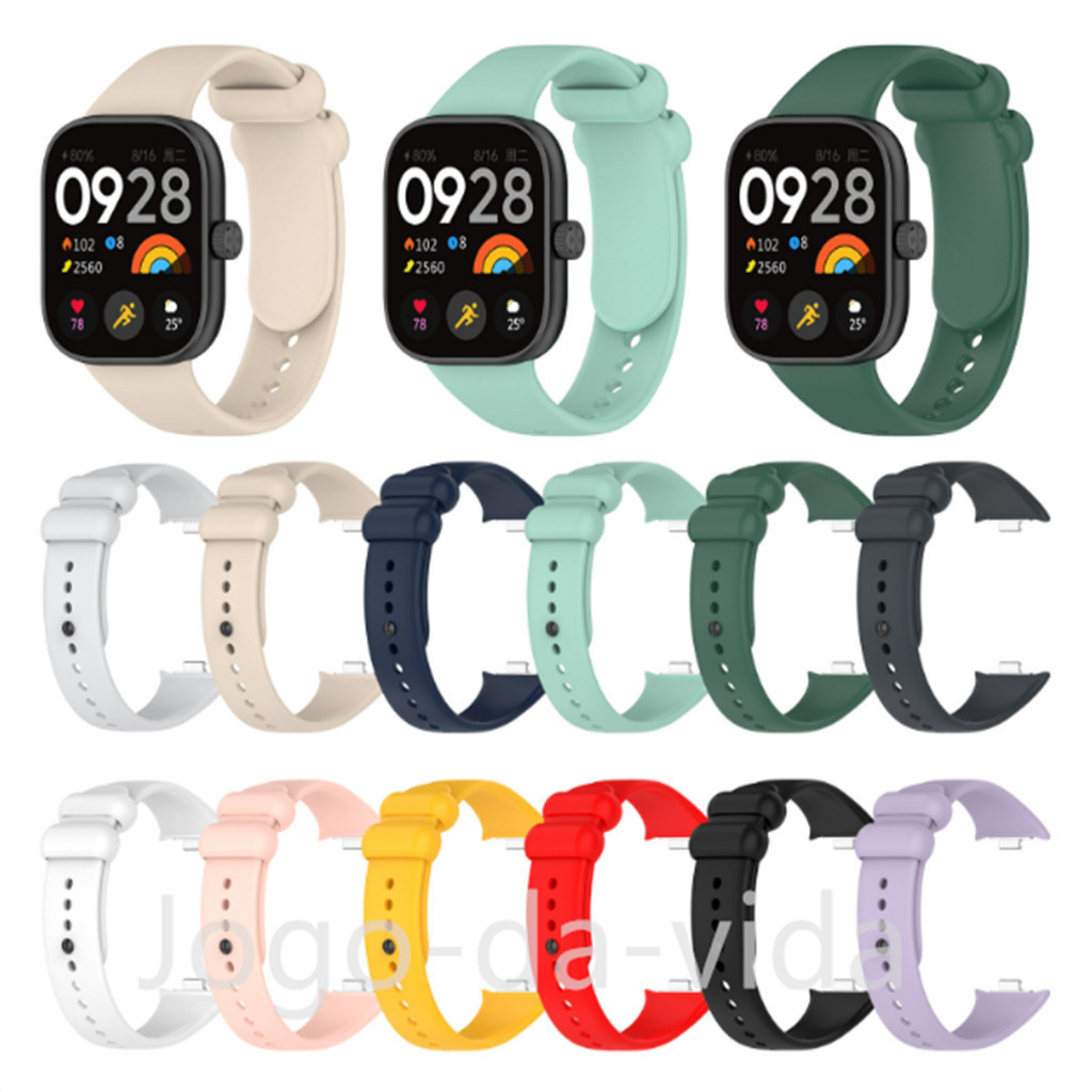 Pulseira De Silicone Para Xiaomi Redmi Watch 4/Xiao Mi 8 Pro DK store