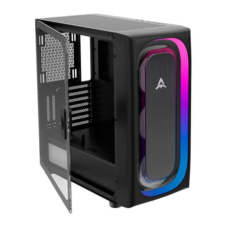 Gabinete Gamer Alseye Ai Pro, RGB, Full-Tower, Lateral de Vidro, Preto, AIPRO-B
