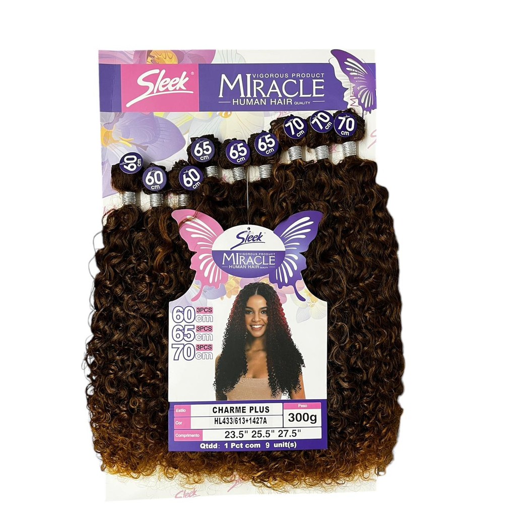 Cabelo Human Hair Miracle Charme Plus cor HL433/613+1427 | Shopee