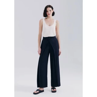 Calça Feminina Em Viscose Com Transpasse Hering
