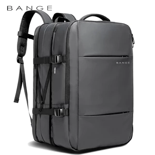 BANGE Estética Masculina Mochila De Negócios Escola Expansível Saco USB , Grande Capacidade 17.3 Portátil À Prova Dwater