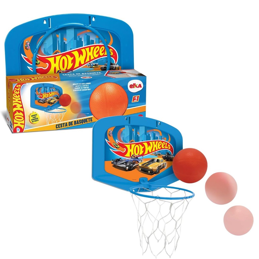 Cesta De Basquete C/Bola Hot Wheels 1327 - Elka