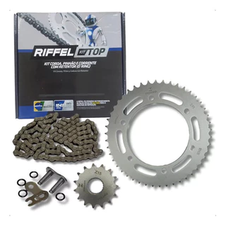 Kit Relação Tração Transmissão Fazer 250 2018 À 2025 Com Retentor Original Riffel