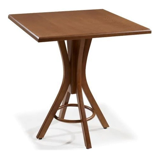Mesa Fine Quadrada Madeira Maciça Na Cor Imbuia 90x90cm Imbuia Imbuia