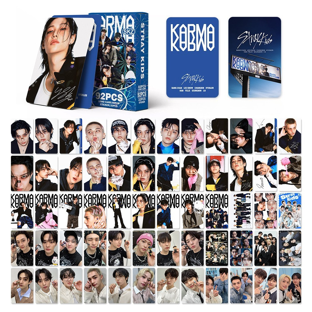 Stray Kids KARMA POPUP 2ND CD 購入 特典 トレカ Stray Kids Karma Álbum Photocard Idol Colecionáveis Cartões De
