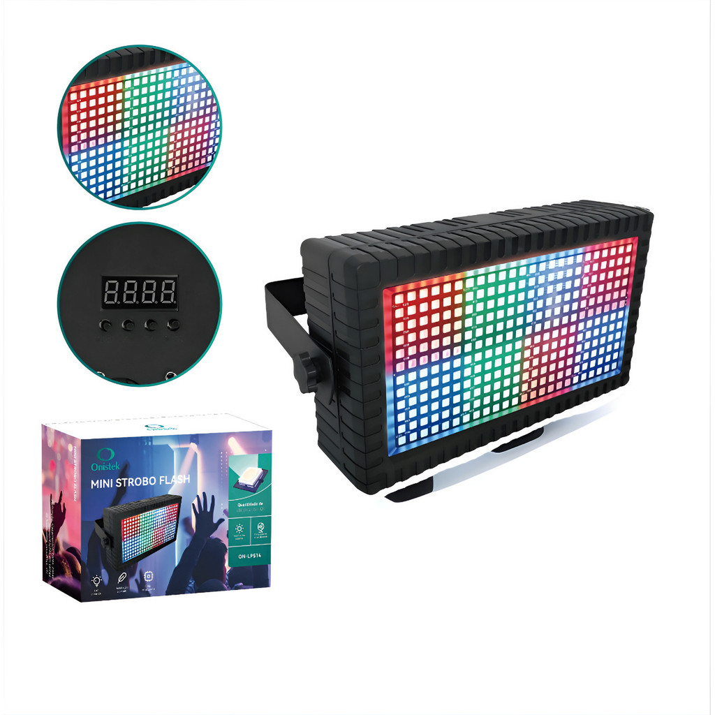 Iluminação Mini Strobo Flash De Led Festa Balada Dmx Onistek | Shopee ...