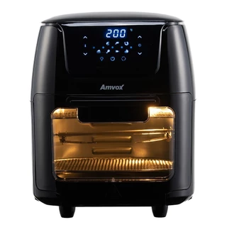 Fritadeira elétrica sem óleo digital Air Fryer 12L 1.700W ARF 1222 Oven Amvox
