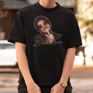 Camiseta Novo Rei Do Pop Vintage Bruno Mars Show Imperdível