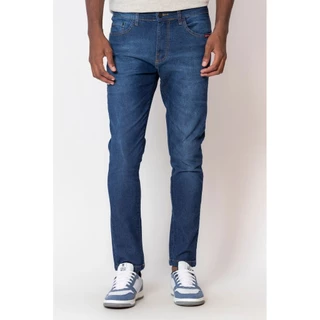 Calça Masculina Jeans Slim Basic Polo Wear Jeans Escuro